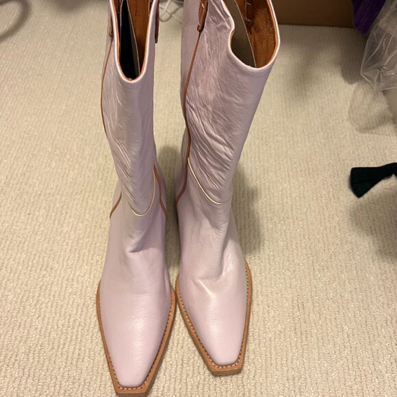 We The Free x Free People Montage Tall Boot Pale Lavender NEVER WORN 38.5 - Picture 8 of 16